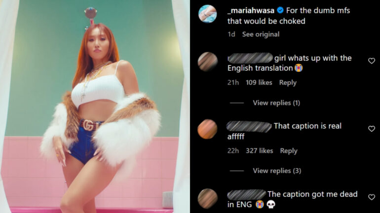 Hwasa’s fans confused after comment appears to call them ‘dumb mfs’