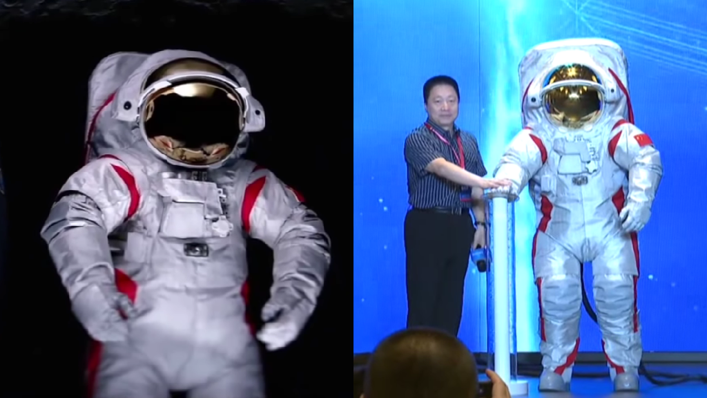 Chinese astronauts’ spacesuit for 2030 moon visit unveiled