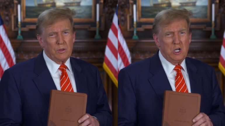 Trump’s ‘God Bless the USA’ Bibles found to be printed in China