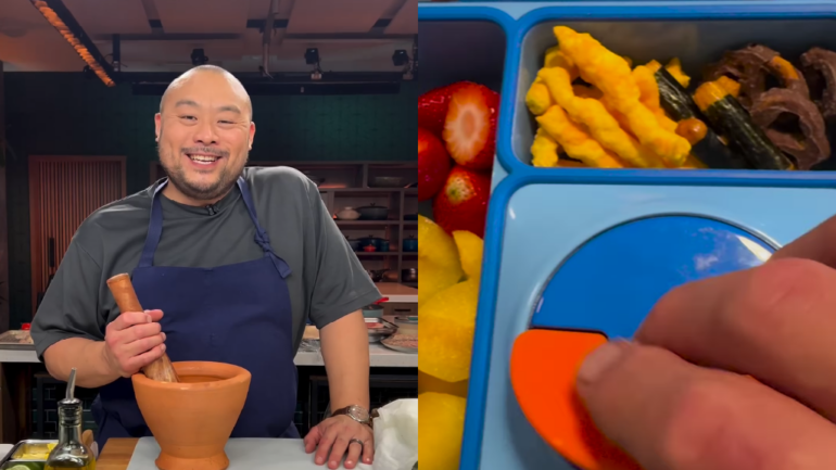Watch: What celeb chef David Chang packs for his kid’s lunch