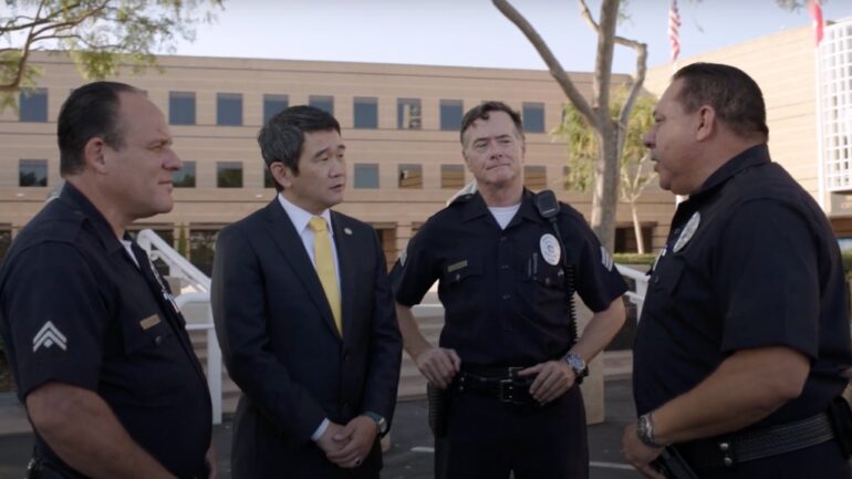 Suspect arrested in connection to racial slurs painted on California state senator’s campaign signs