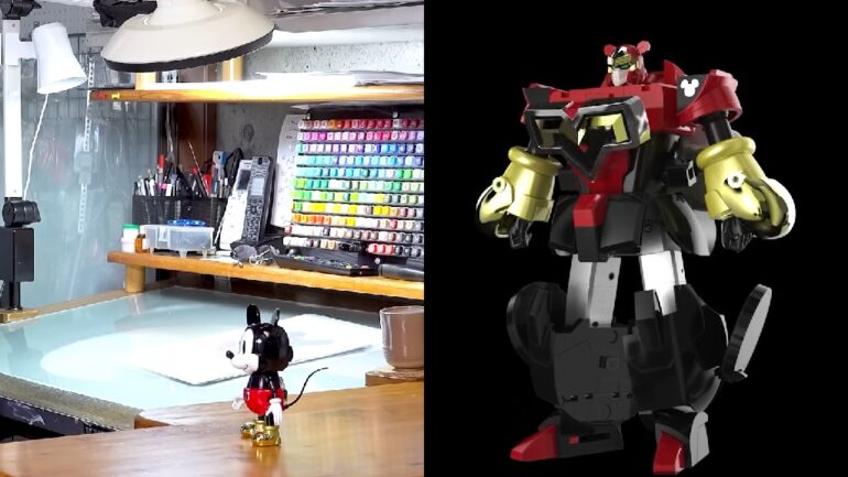 ‘Gundam’ designer turns Mickey Mouse into fierce-looking Mecha Mouse