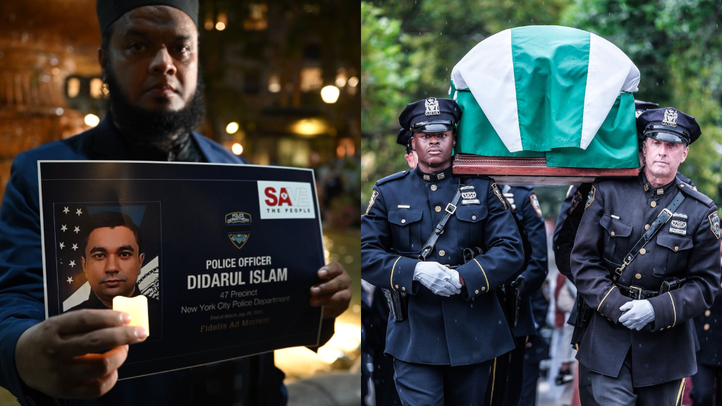 South Asian NYPD officer killed in mass shooting is honored nationwide
