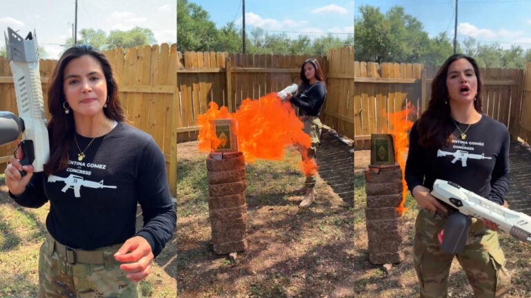 Texas congressional candidate burns Quran, pledges to ‘end Islam’ in campaign pitch