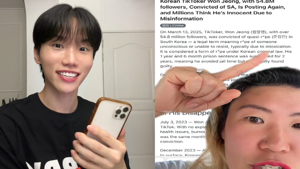 Korean TikTok star convicted of sexual assault resumes posting to