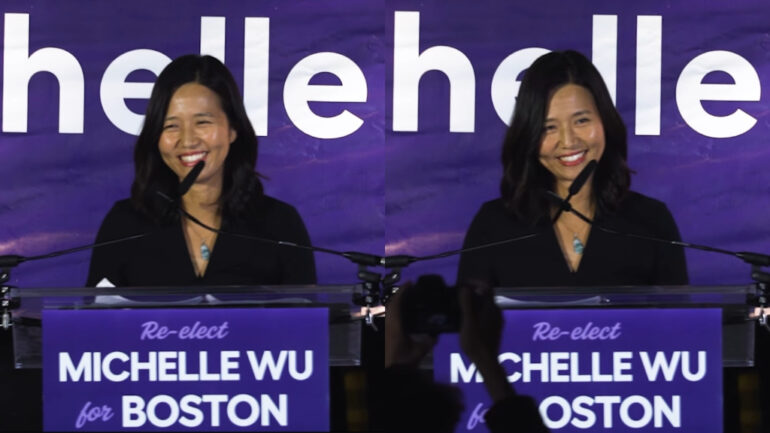 Boston’s Wu cruises to November election