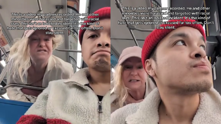 Asian man targeted with racist insults on Boston bus in viral video