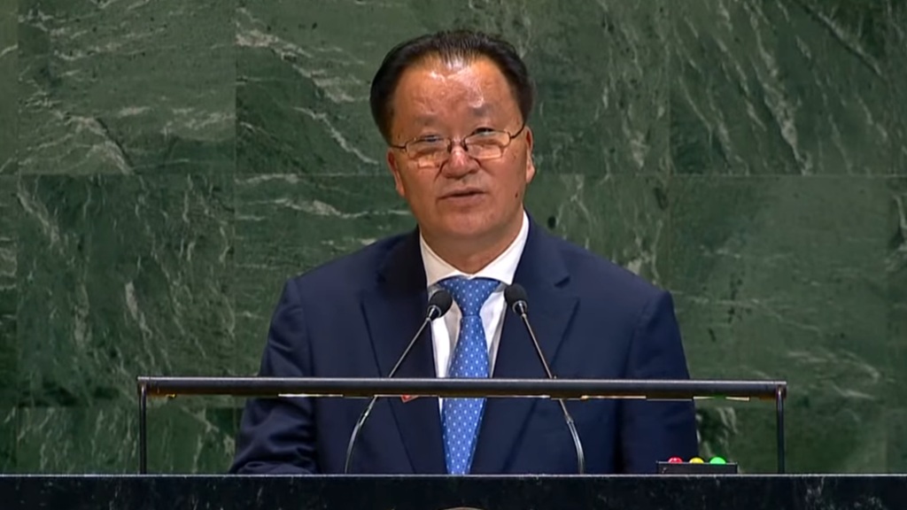 North Korea uses rare UN appearance to disavow nuclear disarmament