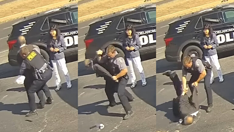 Oklahoma man with cancer dies a year after police slammed him to the ground