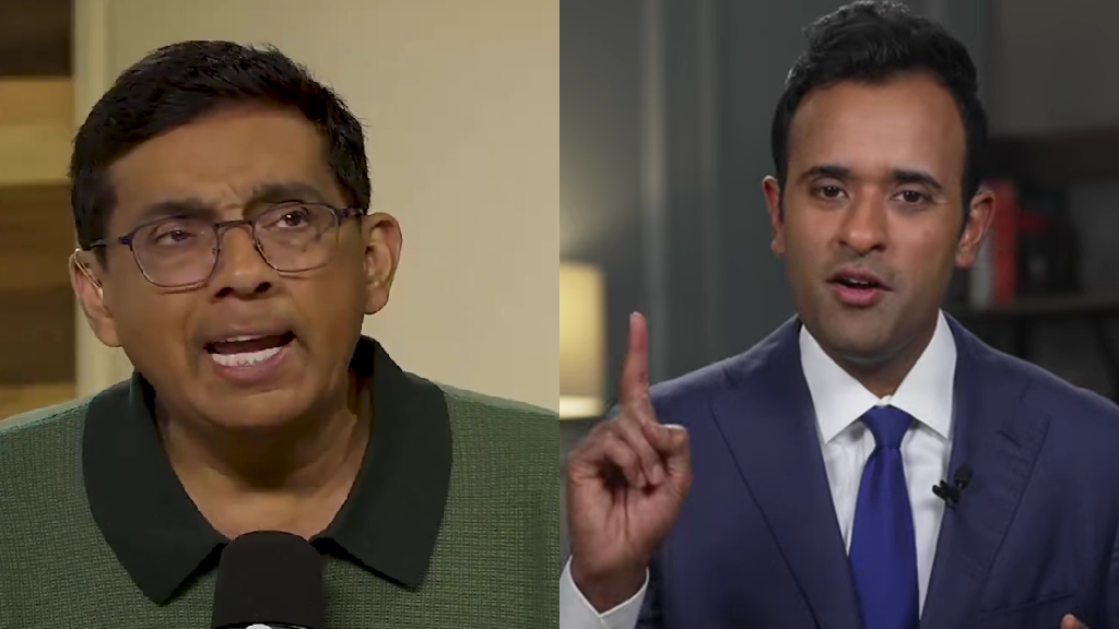 Dinesh D’Souza criticized over ‘whiteys’ remark backing Ramaswamy