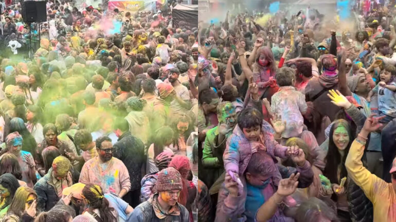 Holi celebrations paint the US in color